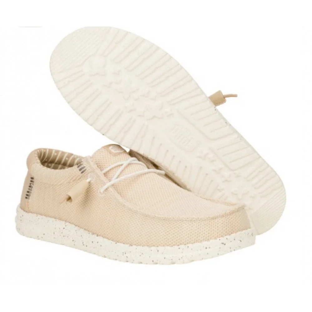 Hey Dude Wally Stretch Sox Irish cream egret Men's Sz 9 41898-OLZ $60 NWT
